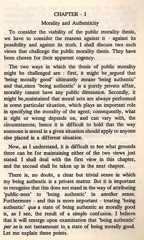 Man and Morality (An Old and Rare Book) - Retail Maharaj