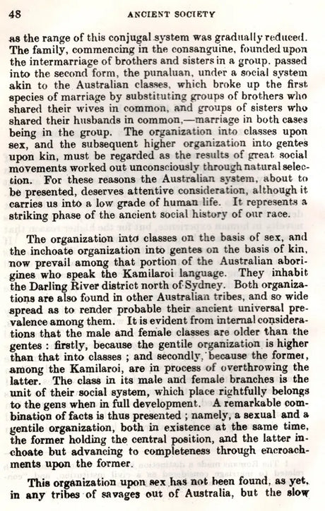 Ancient Society or Researches in the Lines of Human Progress from Savagery through Barbarism to Civilization (An Old and Rare Book) - Retail Maharaj