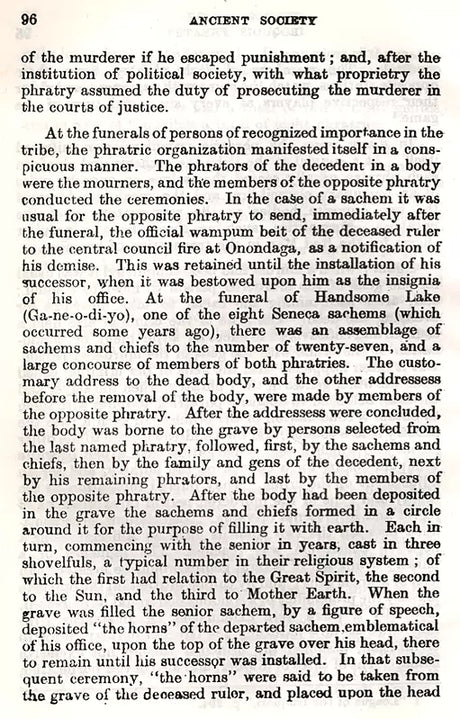 Ancient Society or Researches in the Lines of Human Progress from Savagery through Barbarism to Civilization (An Old and Rare Book) - Retail Maharaj