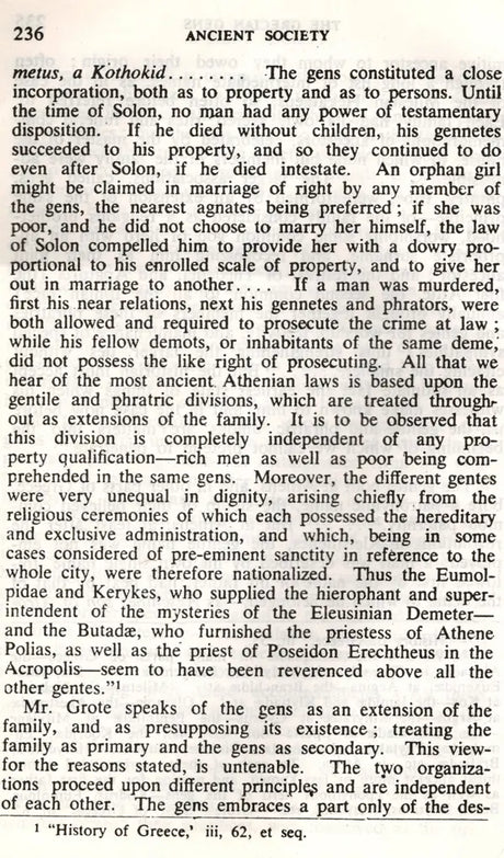 Ancient Society or Researches in the Lines of Human Progress from Savagery through Barbarism to Civilization (An Old and Rare Book) - Retail Maharaj