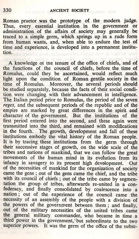 Ancient Society or Researches in the Lines of Human Progress from Savagery through Barbarism to Civilization (An Old and Rare Book) - Retail Maharaj