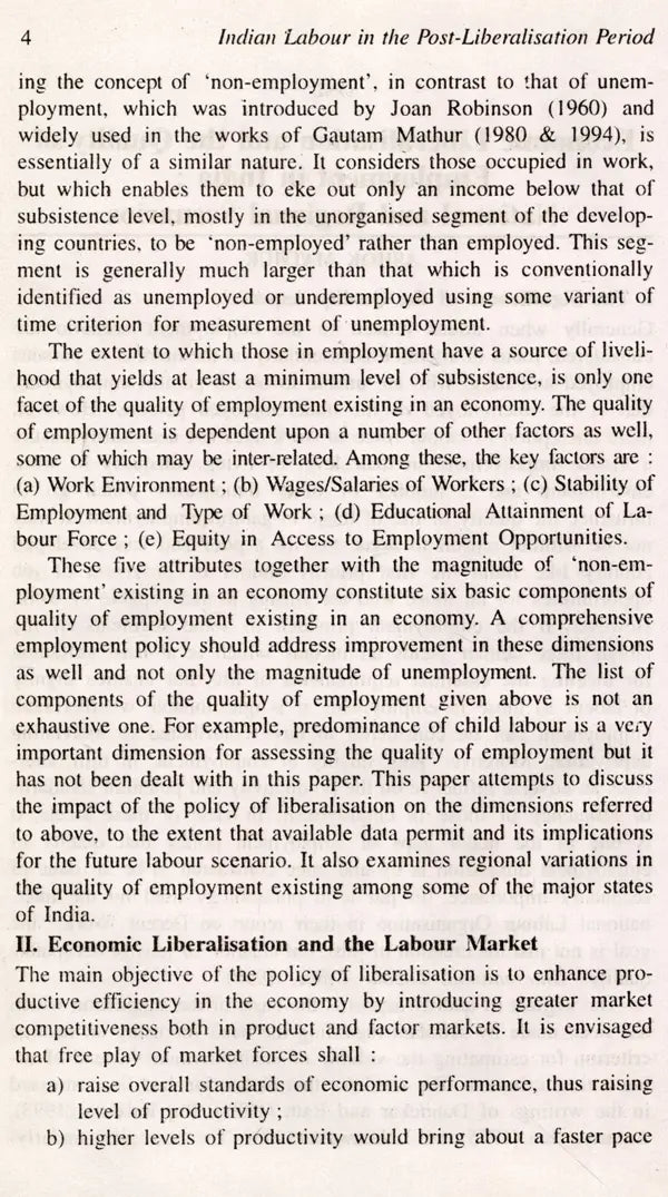Indian Labour in the Post-Liberalisation Period