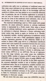 Determinants of Adoption of HYV Rice in West Bengal - Retail Maharaj
