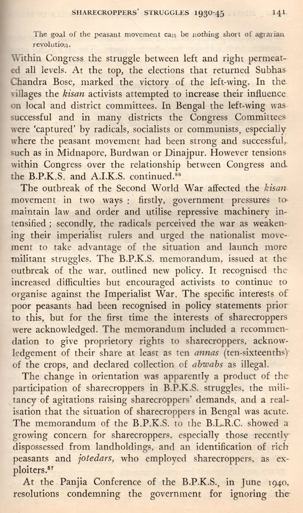 Sharecropping and Sharecroppers Struggles in Bengal 1930-1950 - Retail Maharaj