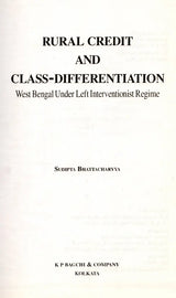 Rural Credit and Class-Differentiation- West Bengal Under Left Interventionist Regime - Retail Maharaj