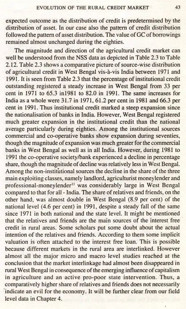 Rural Credit and Class-Differentiation- West Bengal Under Left Interventionist Regime - Retail Maharaj