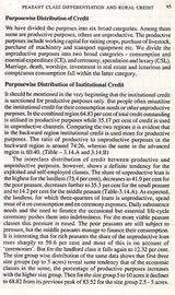 Rural Credit and Class-Differentiation- West Bengal Under Left Interventionist Regime - Retail Maharaj