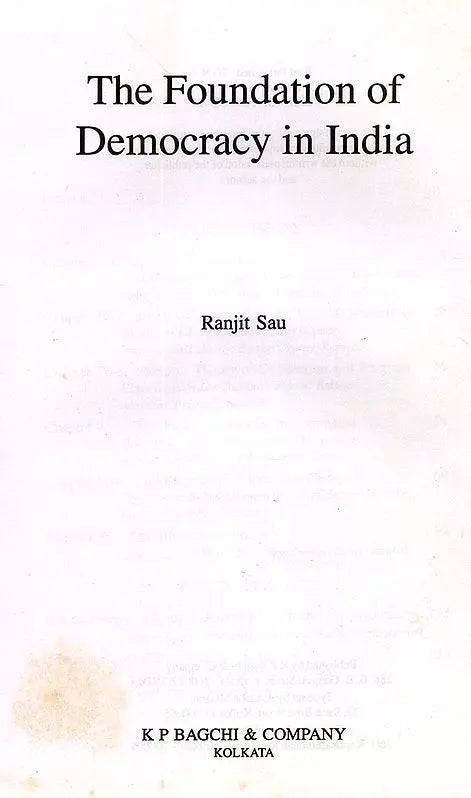 The Foundation of Democracy in India - Retail Maharaj