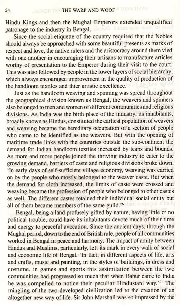 The Warp and Woof- An Enquiry into the Handloom Industry in West Bengal