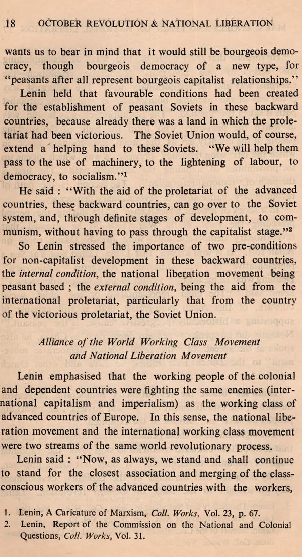 October Revolution and National Liberation Movement of a New Type (An Old and Rare Book) - Retail Maharaj