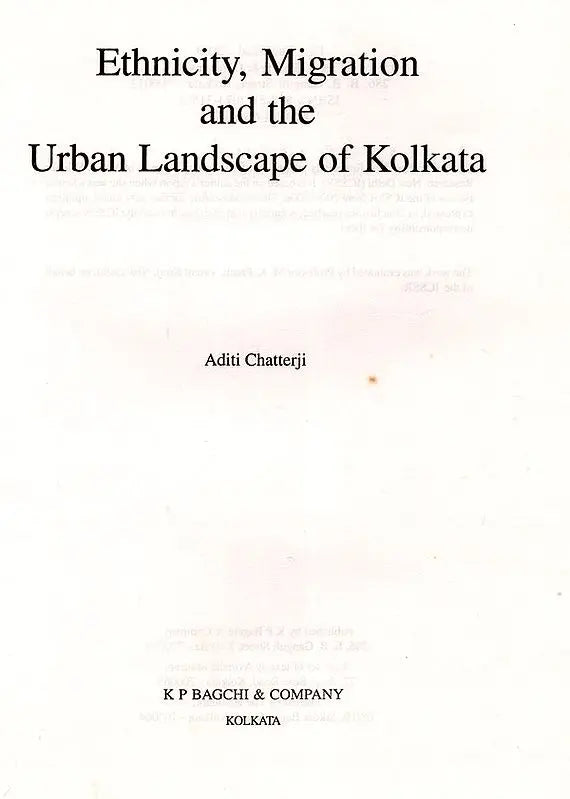 Ethnicity, Migration and the Urban Landscape of Kolkata - Retail Maharaj