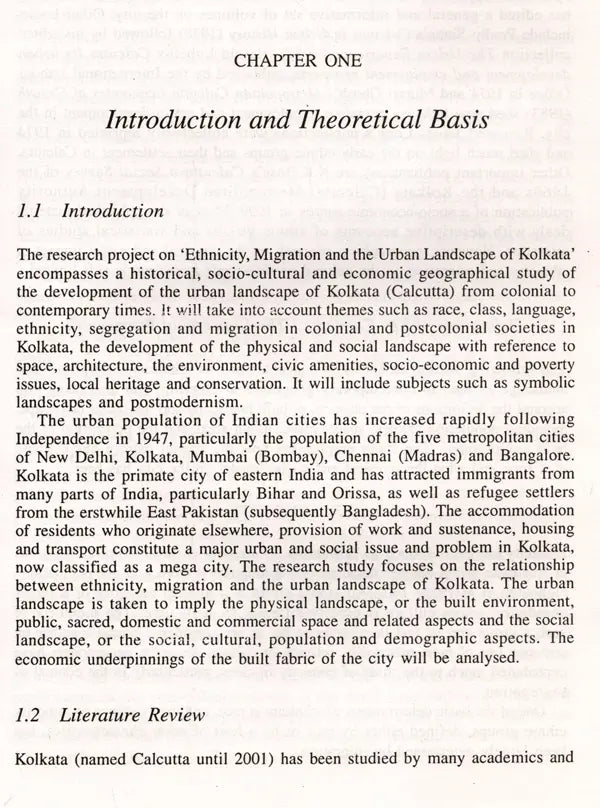 Ethnicity, Migration and the Urban Landscape of Kolkata - Retail Maharaj
