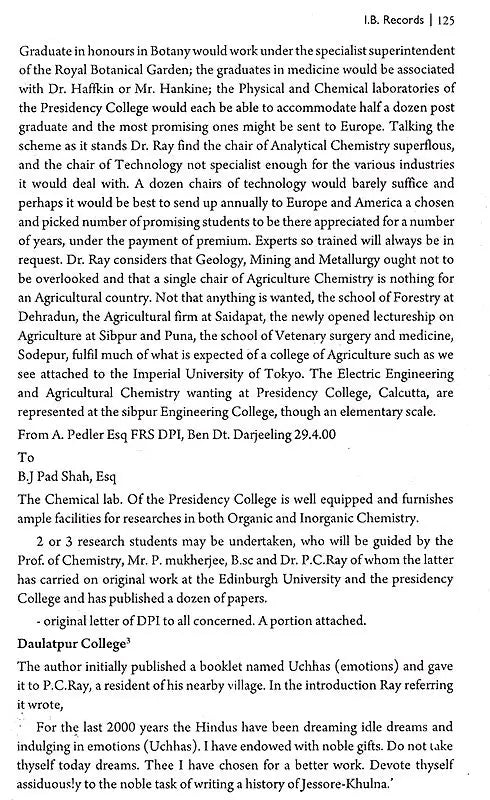 P. C. Ray- A Revolutionary Nationalist in Police Records and Other Documents - Retail Maharaj
