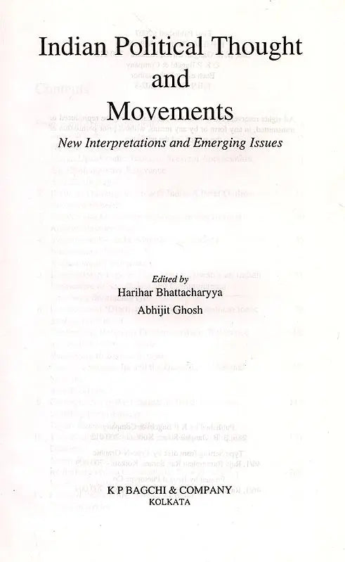 Indian Political Thought and Movements- New Interpretations and Emerging Issues - Retail Maharaj