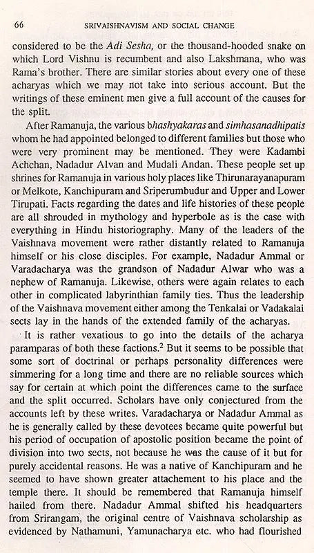 Srivaishnavism and Social Change - Retail Maharaj