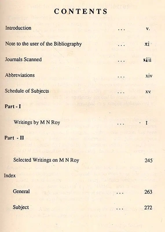 Manabendra Nath Roy- An Annotated Bibliography (An Old and Rare Book) - Retail Maharaj