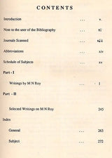Manabendra Nath Roy- An Annotated Bibliography (An Old and Rare Book) - Retail Maharaj