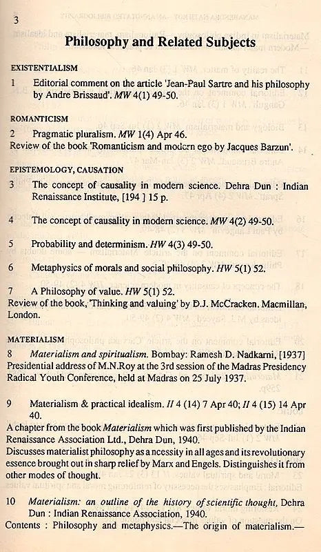 Manabendra Nath Roy- An Annotated Bibliography (An Old and Rare Book) - Retail Maharaj