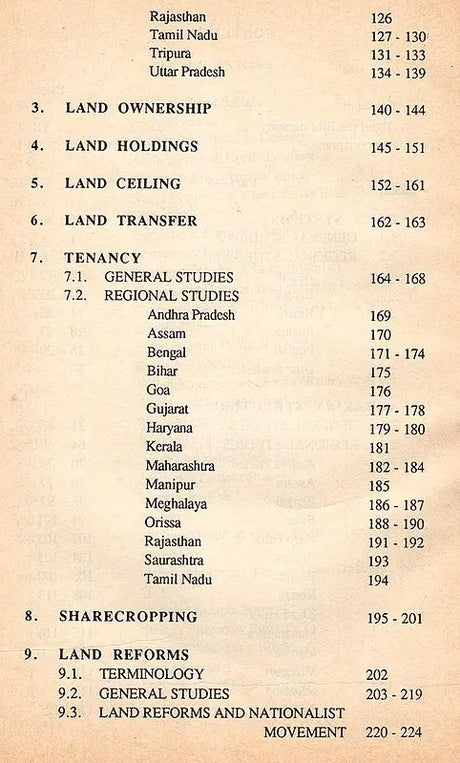 Agrarian Structure and Peasant Movements in Colonial and Post-Independence India (An Annotated Bibliography) An Old and Rare Book - Retail Maharaj