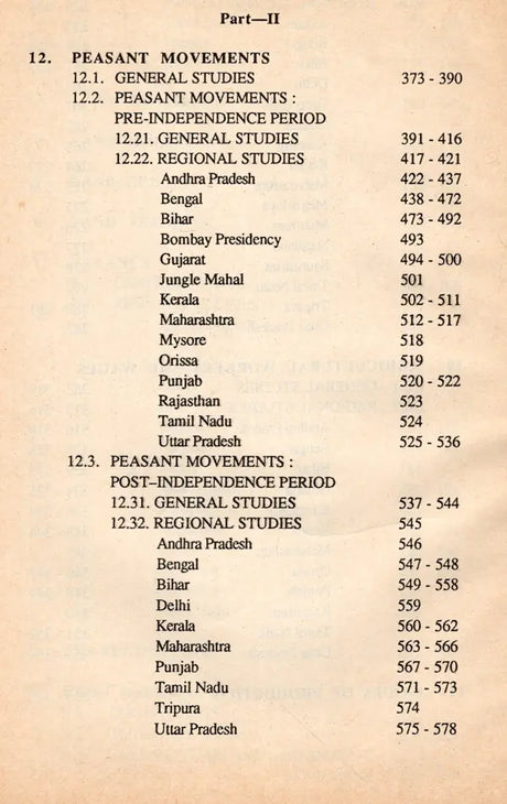 Agrarian Structure and Peasant Movements in Colonial and Post-Independence India (An Annotated Bibliography) An Old and Rare Book - Retail Maharaj