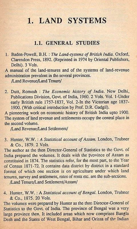 Agrarian Structure and Peasant Movements in Colonial and Post-Independence India (An Annotated Bibliography) An Old and Rare Book - Retail Maharaj
