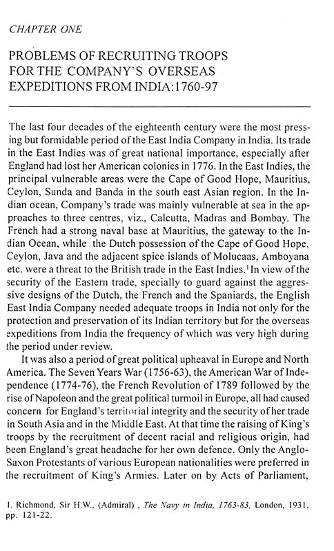 Sepoys in the British Overseas Expeditions (Vol-1, 1762-1826) - Retail Maharaj