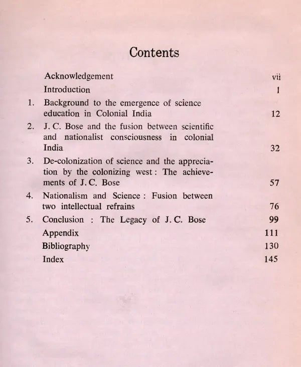 Colonialism Nationalism & Scientism- A Study of Acharya Jagadis Chandra Bose (An Old and Rare Book) - Retail Maharaj