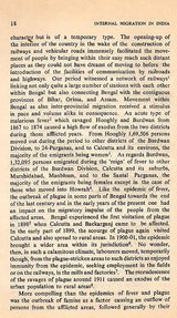 Internal Migration in India- A Case Study of Bengal (An Old and Rare Book) - Retail Maharaj