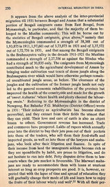 Internal Migration in India- A Case Study of Bengal (An Old and Rare Book) - Retail Maharaj