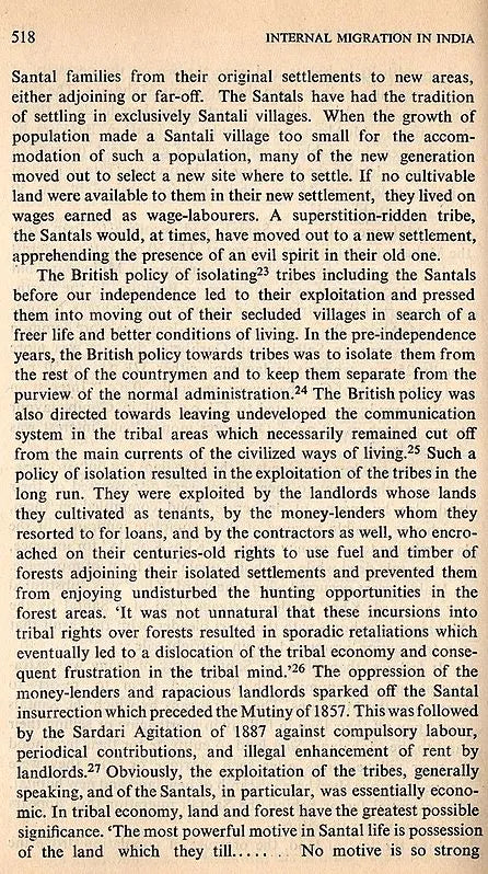 Internal Migration in India- A Case Study of Bengal (An Old and Rare Book) - Retail Maharaj