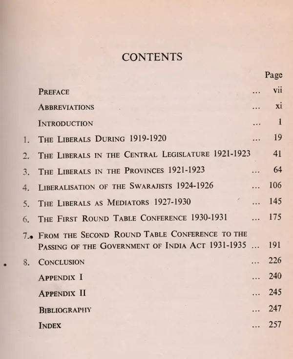 Political Activity of the Liberal Party in India 1919-1937 (An Old and Rare Book) - Retail Maharaj
