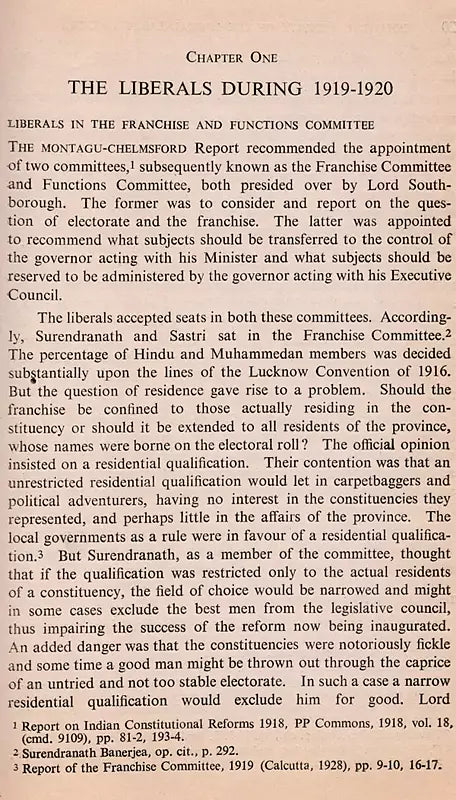 Political Activity of the Liberal Party in India 1919-1937 (An Old and Rare Book) - Retail Maharaj