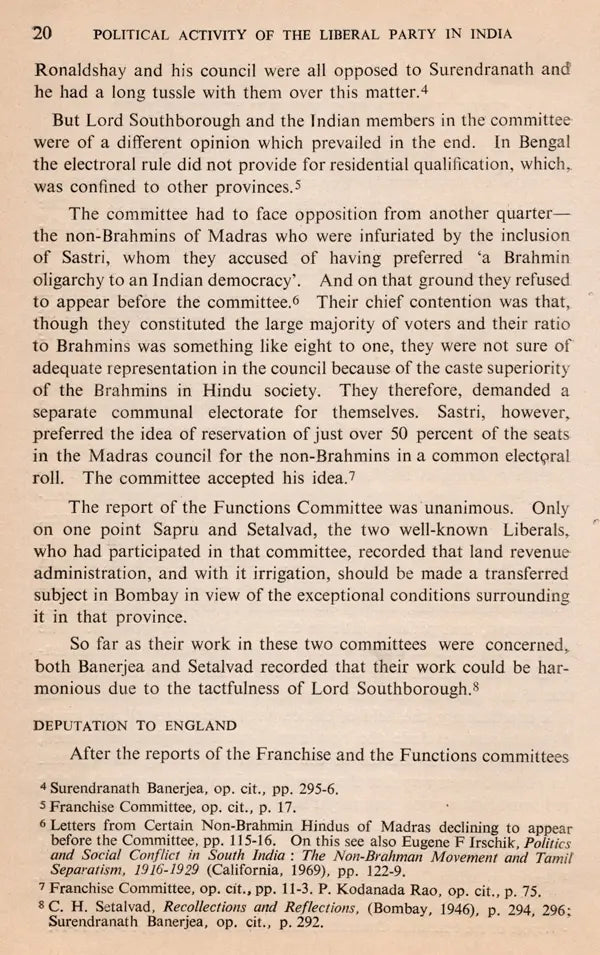 Political Activity of the Liberal Party in India 1919-1937 (An Old and Rare Book) - Retail Maharaj