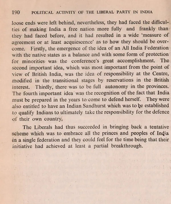 Political Activity of the Liberal Party in India 1919-1937 (An Old and Rare Book) - Retail Maharaj