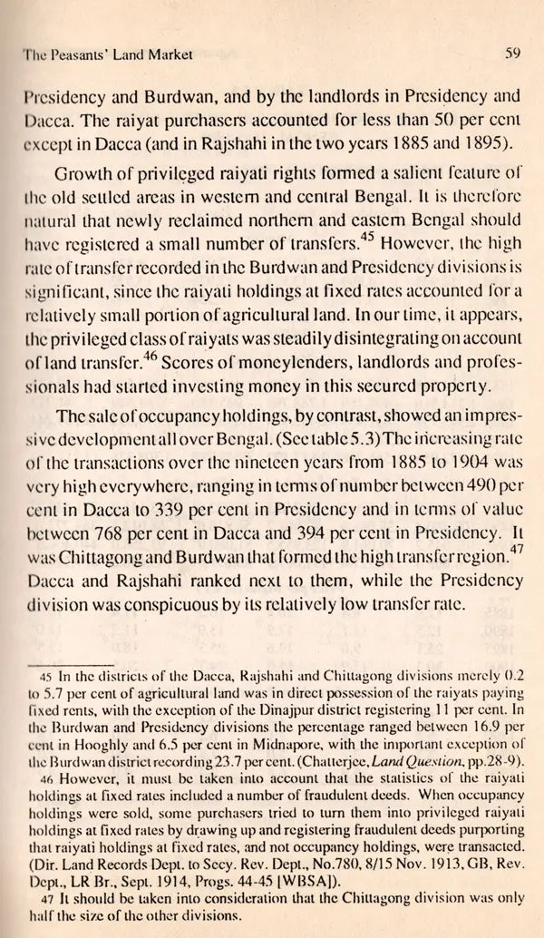 Agrarian System in Eastern Bengal C. 1870-1910 (An Old and Rare Book) - Retail Maharaj