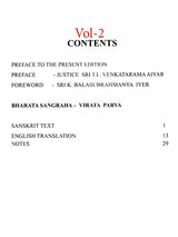 Bharata Sangraha – Adi Parva and Virata Parva (Set of 2 Volumes)