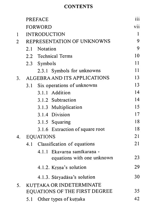 History of Ancient Indian Algebra