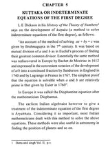 History of Ancient Indian Algebra