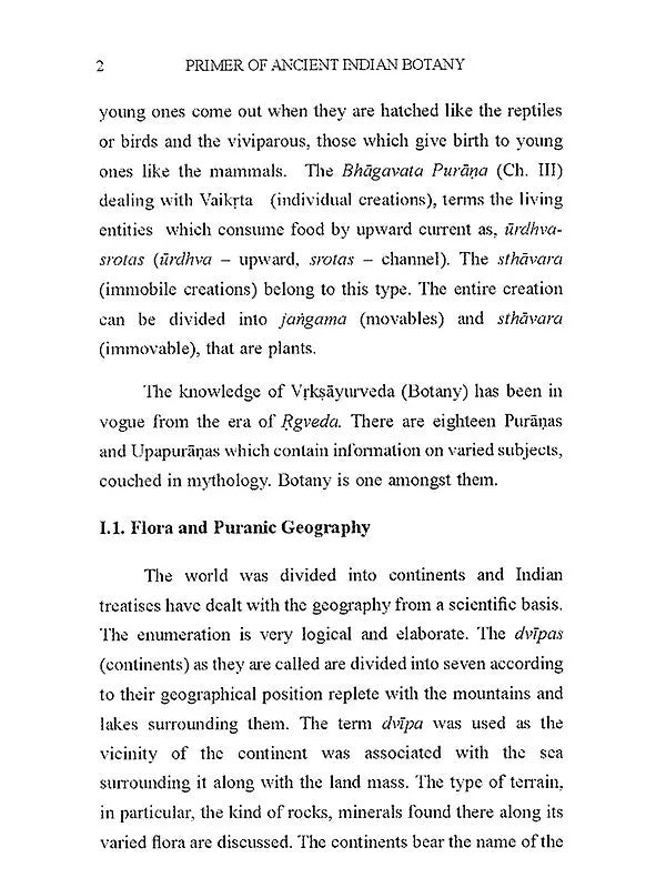 Primer of Ancient Indian Botany