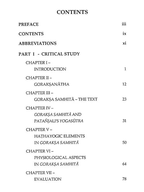 Goraksa Samhita: With Critical Introduction, English Translation and Notes