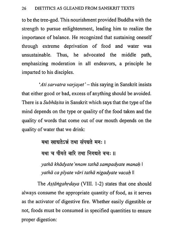 Dietetics: As Gleaned from Sanskrit Texts
