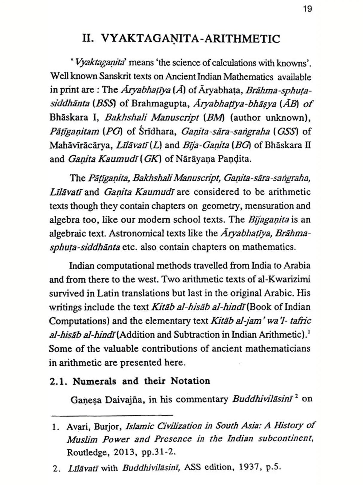 Glimpses of Mathematics in Ancient India