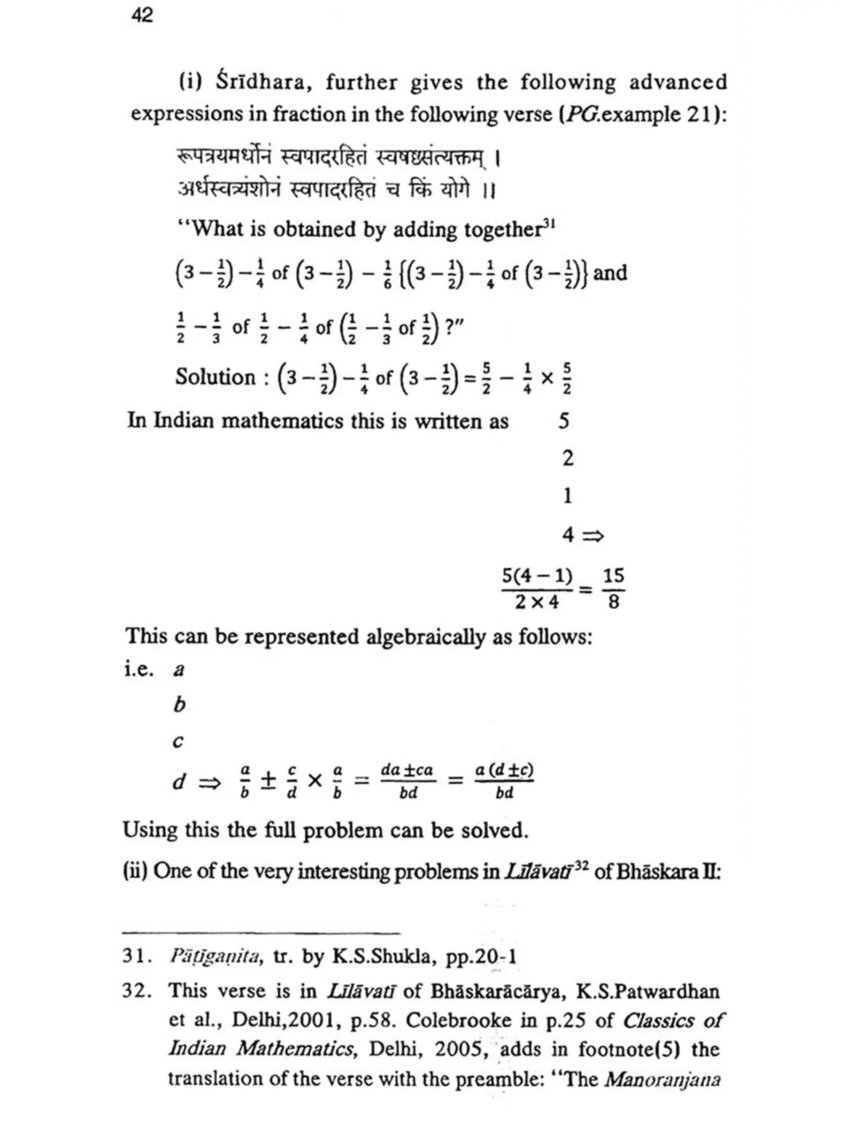 Glimpses of Mathematics in Ancient India