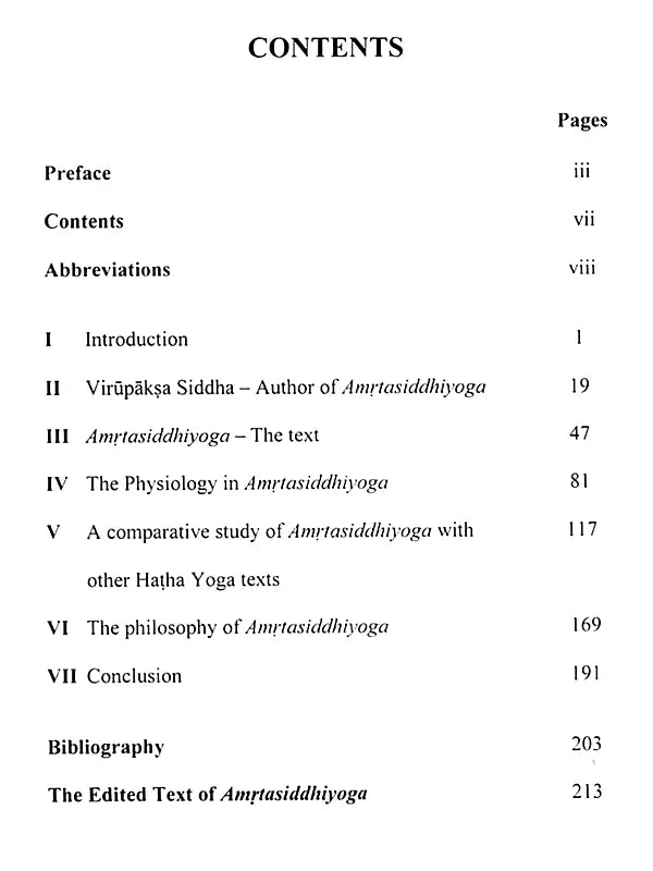 Critical Edition and Study of Amrita Siddhi Yoga of Virupaksa