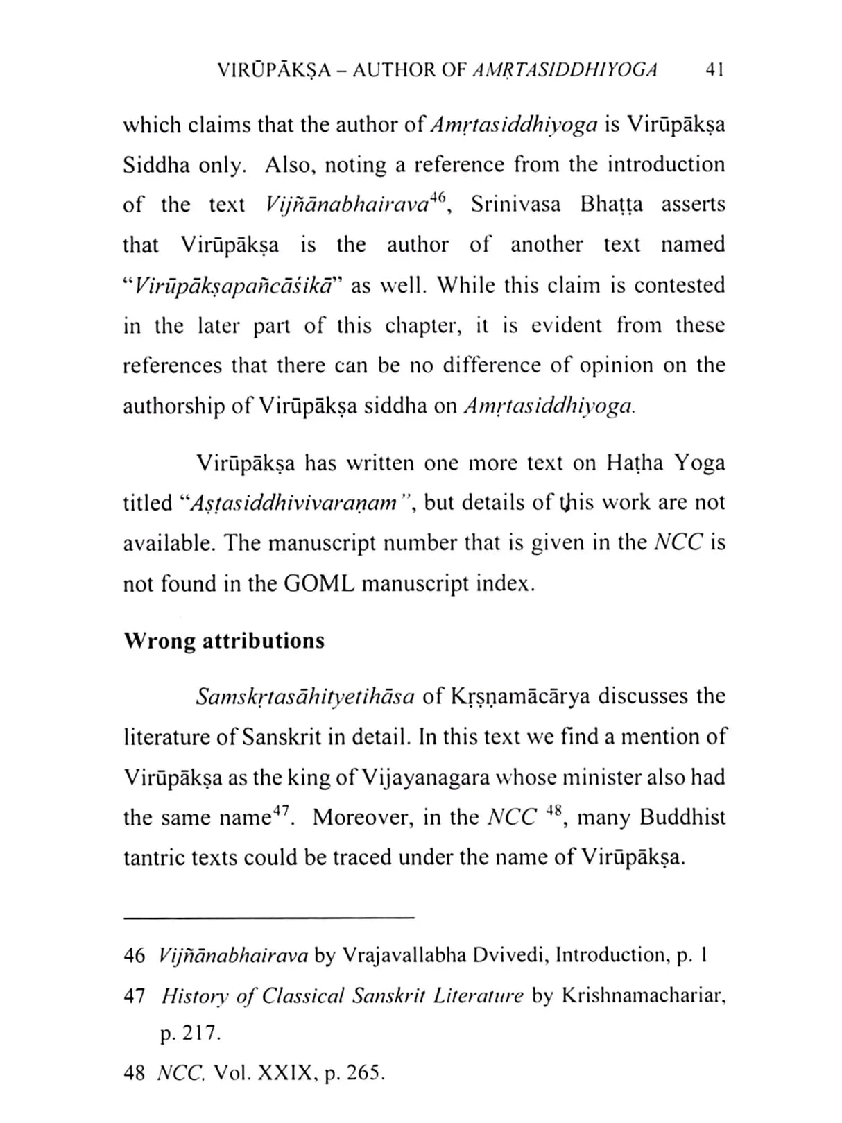 Critical Edition and Study of Amrita Siddhi Yoga of Virupaksa