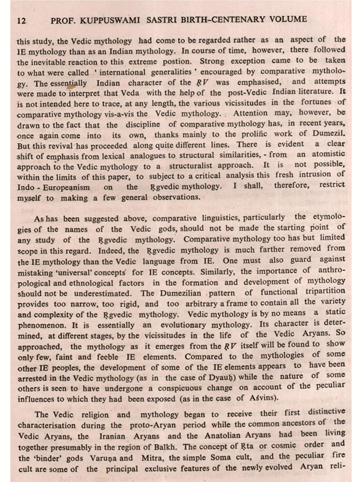 Mm. Professor Kuppuswami Sastri Birth-Centenary Commemoration Volume (Set of 2 Volumes) (An Old and Rare Book)