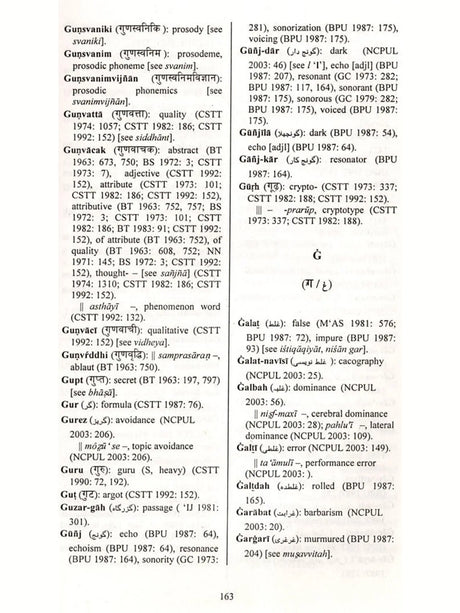 Glossary of Hindi Urdu and English Linguistic Terminology (Collection of Hindi and Urdu Linguistic Terms with Their English Equivalents) Set of 2 Volumes - Retail Maharaj