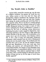 The World's Debt to Buddha