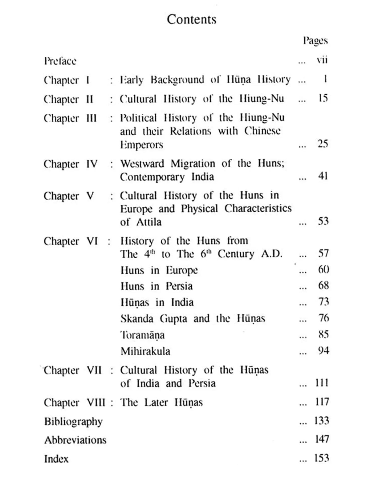 The History of the Hunas in India