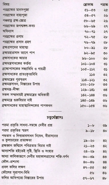 Mahanirvana-Tantra: Containing the Mantras of All Gods-Shiva-Pradipikas (Bengali) - Retail Maharaj